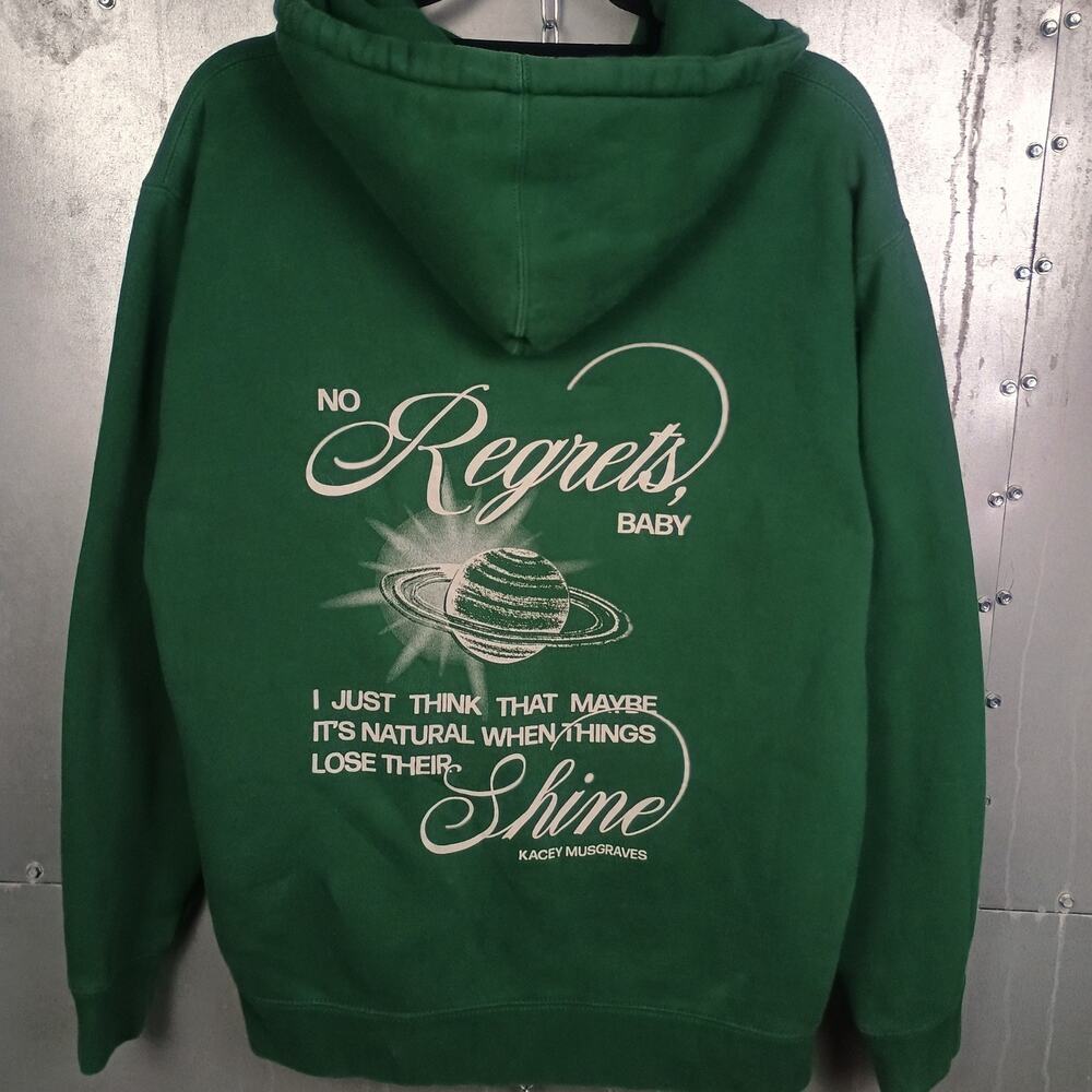 Kacey Musgraves Deeper Wells No Regrets Baby Tour Merch Unisex Sz M Green Hoodie